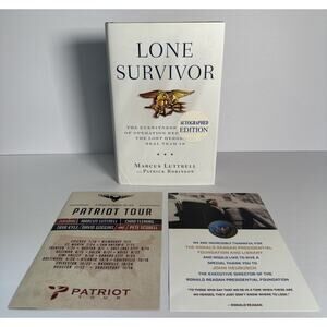 Lone Survivor Eyewitness Account of Operation Redwing Marcus Luttrell Signed 1st